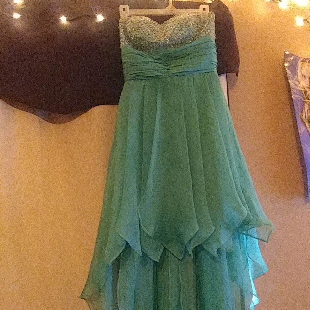Teal prom/homecoming dress